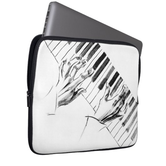 Klaviermusik Laptopschutzhülle (Vorne Rechts)