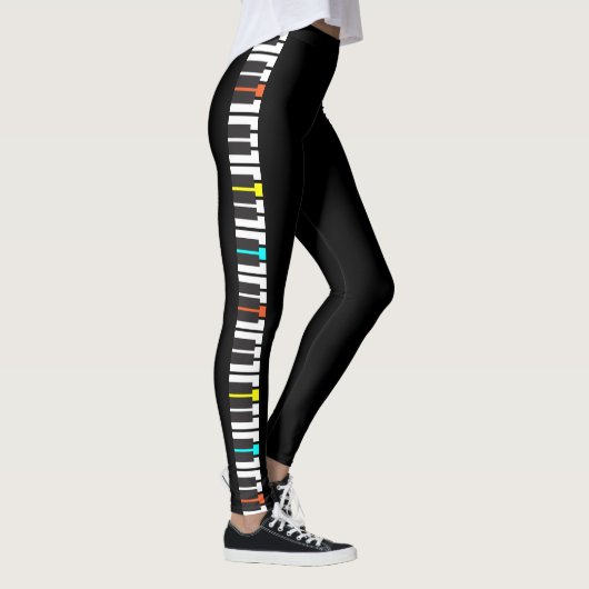 Klaviermusik Leggings (Rechts)