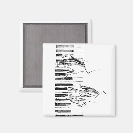 Klaviermusik Magnet (Vorderseite/Rückseite)
