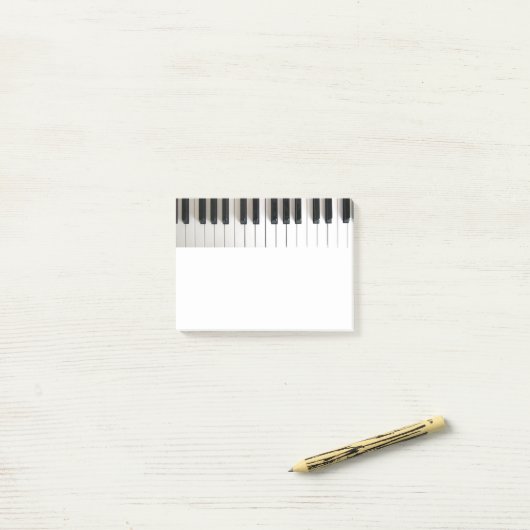 Klaviermusik Post-it Klebezettel (Auf Schreibtisch)