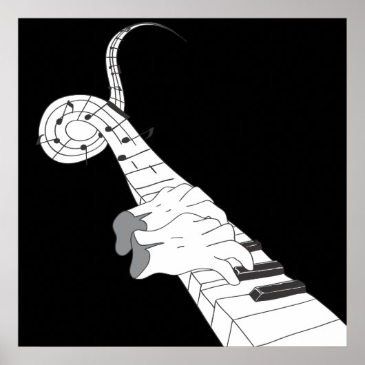 Klaviermusik Poster (Vorne)