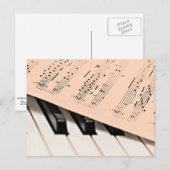 Klaviermusik Postkarte (Vorne/Hinten)