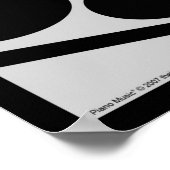 Klaviermusik Print Poster (Ecke)
