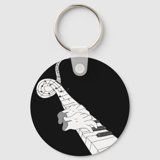 Klaviermusik Schlüsselanhänger (Vorderseite)