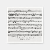 Klaviermusik Serviette (Vorderseite)