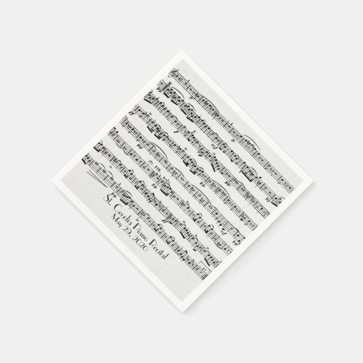 Klaviermusik Serviette (Ecke)