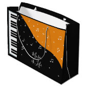 Klaviermusik Sondertext Große Geschenktüte (Rückseite Schrägansicht)