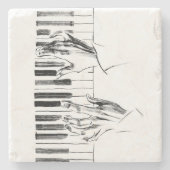 Klaviermusik Steinuntersetzer (Vorderseite)