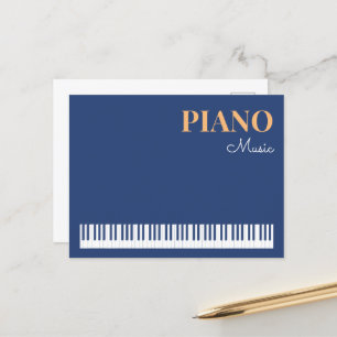 Klaviermusik Stylisch Modernes Musikinstrument Bla Postkarte