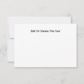 Klaviermusik Thema Dankeskarte (Rückseite)