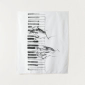 Klaviermusik Wandteppich (Vorderseite)