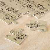 Klaviermusikblatt Vintag Teacher Gift Puzzle (Seite)