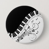 Klaviermusikdesign Button (Vorderseite)