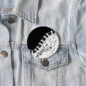 Klaviermusikdesign Button (Beispiel)
