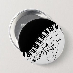 Klaviermusikdesign Button