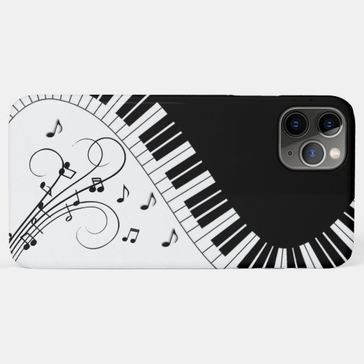 Klaviermusikdesign Case-Mate iPhone Hülle (Rückseite (Horizontal))
