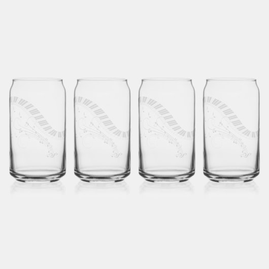Klaviermusikdesign Dosenglas (Hinten)