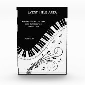 Klaviermusikdesign Fotoblock (Vorderseite)