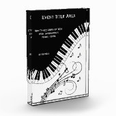 Klaviermusikdesign Fotoblock (Links)