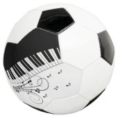 Klaviermusikdesign Fußball (Dreiviertel)
