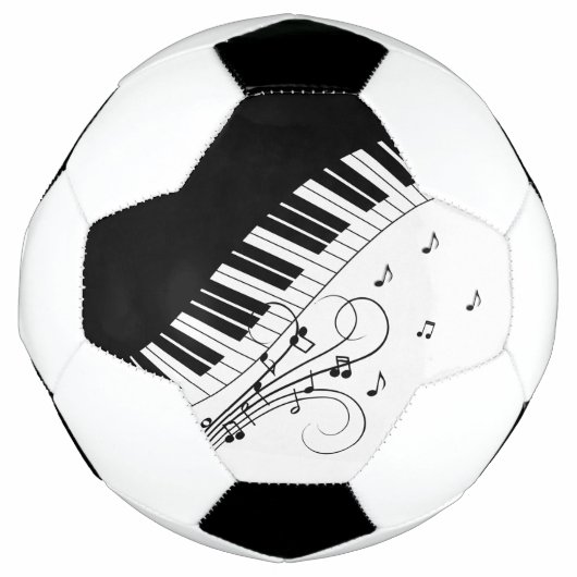 Klaviermusikdesign Fußball (Vorderseite)