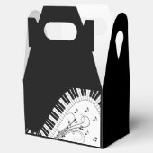 Klaviermusikdesign Geschenkschachtel (Geöffnet)