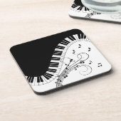 Klaviermusikdesign Getränkeuntersetzer (Linke Seite)