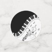 Klaviermusikdesign Konfetti (Klein Vorderseite)