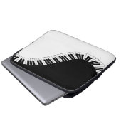 Klaviermusikdesign Laptopschutzhülle (Vorne Knopf)