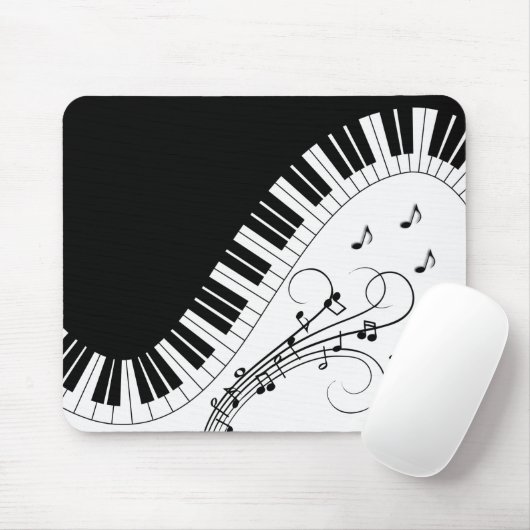 Klaviermusikdesign Mousepad (Mit Mouse)