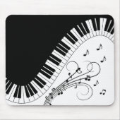 Klaviermusikdesign Mousepad (Vorne)