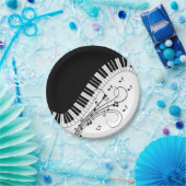 Klaviermusikdesign Pappteller (Party)
