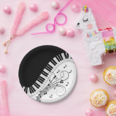 Klaviermusikdesign Pappteller (Party)