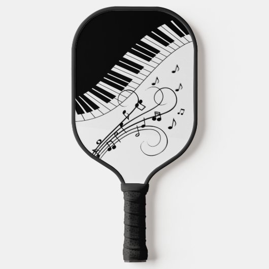 Klaviermusikdesign Pickleball Schläger (Vorderseite)