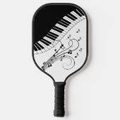 Klaviermusikdesign Pickleball Schläger (Rückseite)