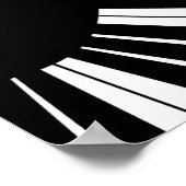 Klaviermusikdesign Poster (Ecke)