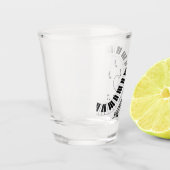 Klaviermusikdesign Schnapsglas (Links)