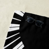 Klaviermusikdesign Strandtuch (Beispiel)