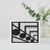 Klaviermusikeinladung Einladung (Stehend Vorderseite)