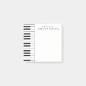 Klaviermusiker Band-Lehrer Postit Notes Post-it Klebezettel (Vorderseite)