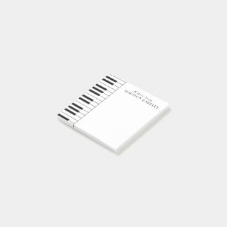 Klaviermusiker Band-Lehrer Postit Notes Post-it Klebezettel