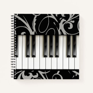 Klaviermusikinstrumentenlehrer Notizblock