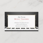 Klaviermusiklehrer | Einzigartig Visitenkarte (Vorderseite)