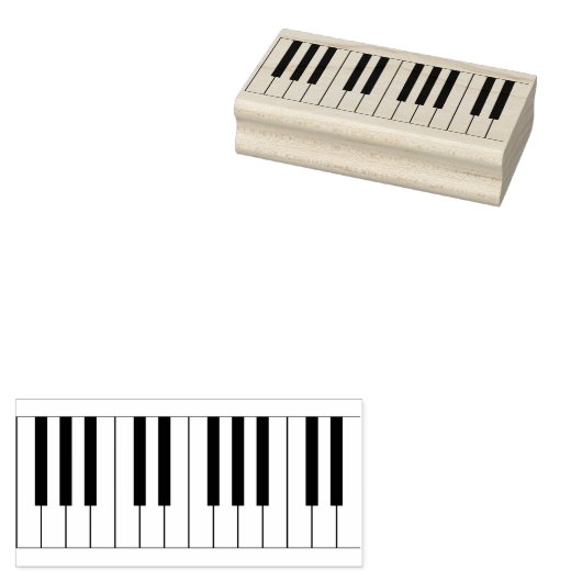 Klaviermusiklehrer Gummistempel (Stempel)