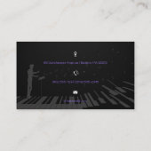 Klaviermusiklehrer Visitenkarte (Rückseite)