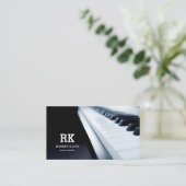 Klaviermusiklehrer Visitenkarte (Stehend Vorderseite)