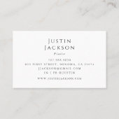 Klaviermusiklehrer Visitenkarte (Rückseite)