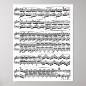 Klaviermusikposter Poster (Vorne)