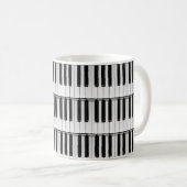 Klaviermuster Kaffeetasse (VorderseiteRechts)