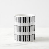 Klaviermuster Kaffeetasse (Mittel)
